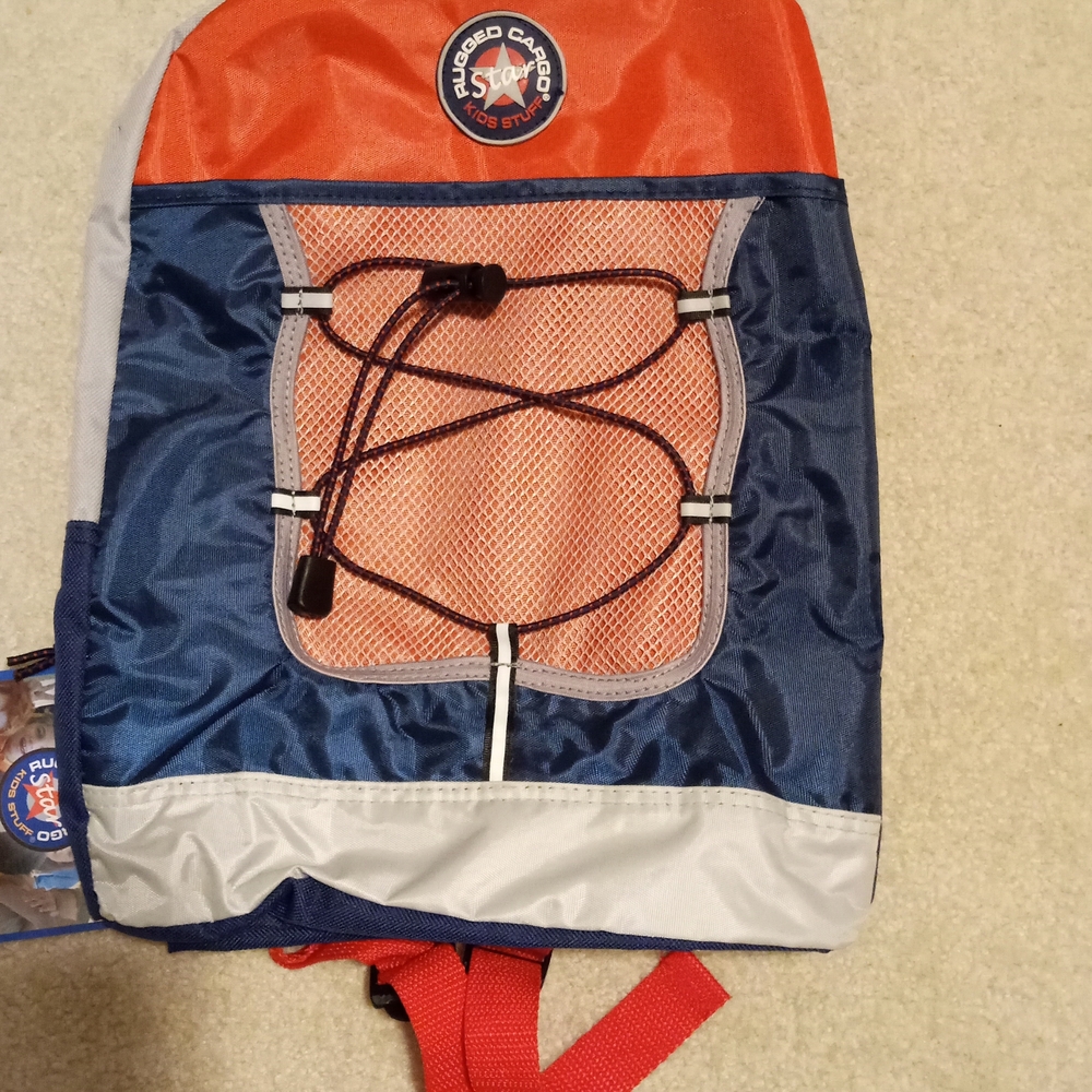 Rugged Cargo Kids Stuff Backpack - Red and Blue